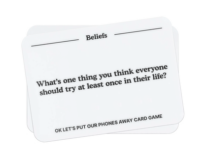 OK Let's Put Our Phones Away Card Game